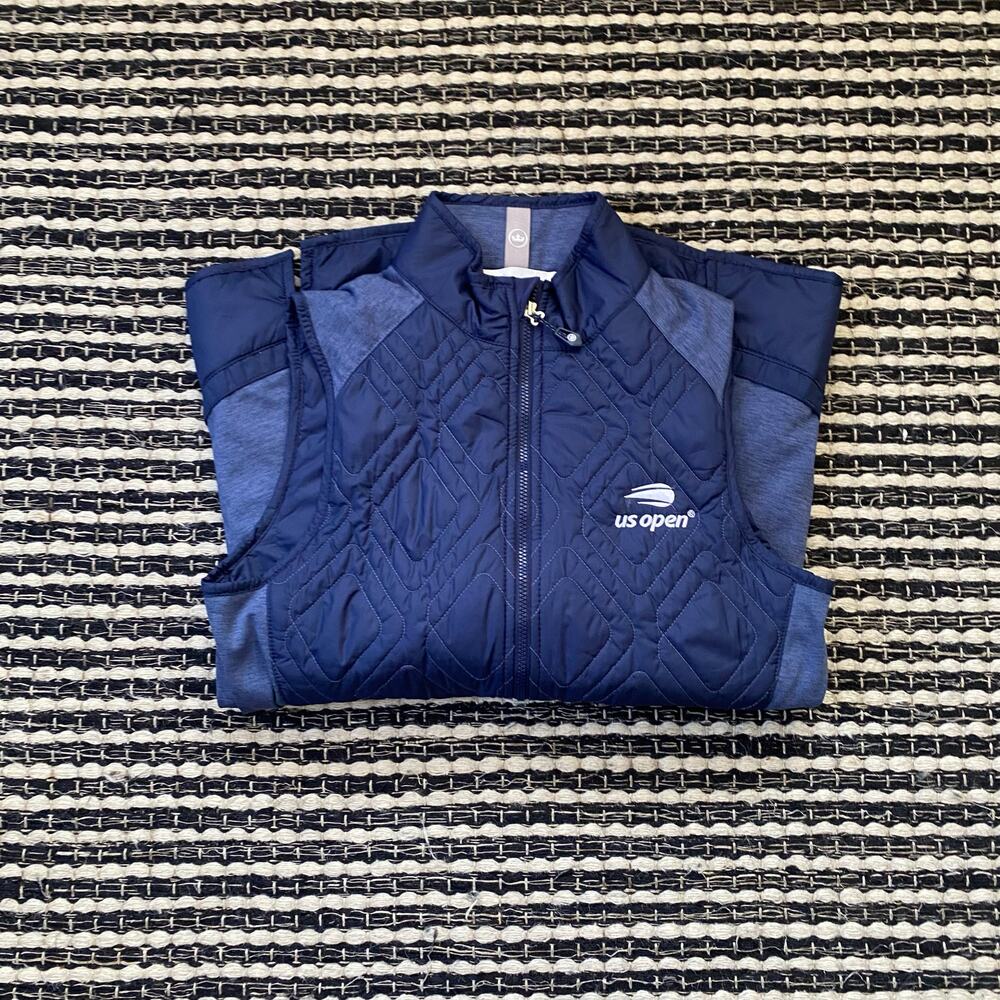 SALE! Peter Millar Womens Lizzie Hybrid Blue US Open Branded Vest XSmall